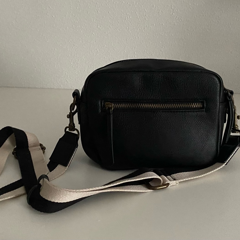 Black Crossbody Bag with Adjustable Strap